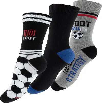 Produktbild von Cotton Prime® Kindersocken "Fußball" 6 Paar 27-30