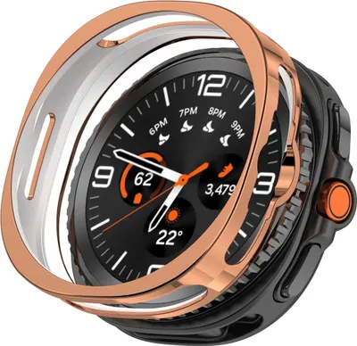 Image de TPU Protection boîtier pour Samsung Galaxy Watch8 Classic 46mm Half Hollow Rose Gold