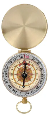 Image de Boussole en métal, boussole vintage en cuivre inoxydable pour la randonnée et les activités de plein air