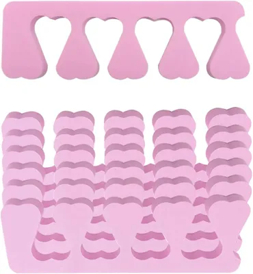 Produktbild von Pediküre Set 6-teilig, Nagellack Pinsel, Schwamm, Zehenspreizer, Nageltrenner, für Fußpflege