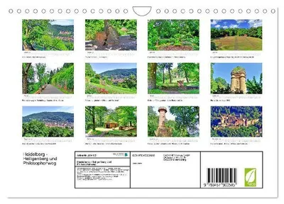 Produktbild von Heidelberg - Heiligenberg und Philosophenweg (Wandkalender 2026 DIN A4 quer), CALVENDO Monatskalender