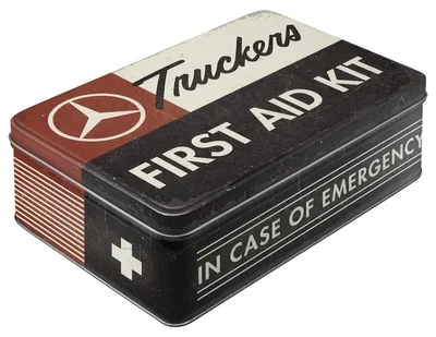 Image de Nostalgic-Art - Boîte à provisions plate - Daimler Truck - First Aid Kit
