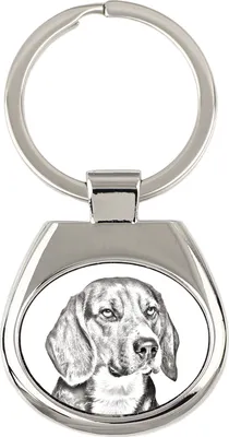 Obrázek produktu pro Bígl - klíčenka s psem, klíčenka s potiskem, personalizovaná přívěska značky Art-Dog
