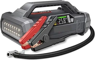 Obrázek produktu pro Automatický startér s kompresorem – startér do auta – pomoc při startování – powerbanka se startérem