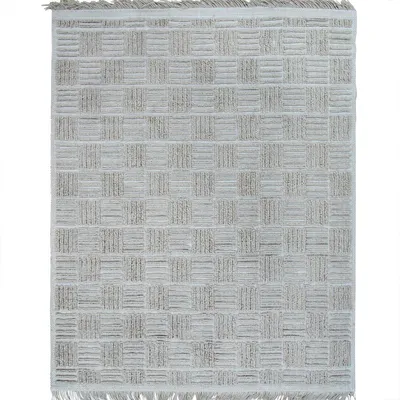 Produktbild von Teppich Jute natur Schachbrettmuster beige mit Relief 190x290