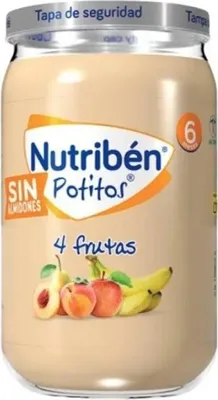 Image de Nutribén petit pot 4 fruits 235 g