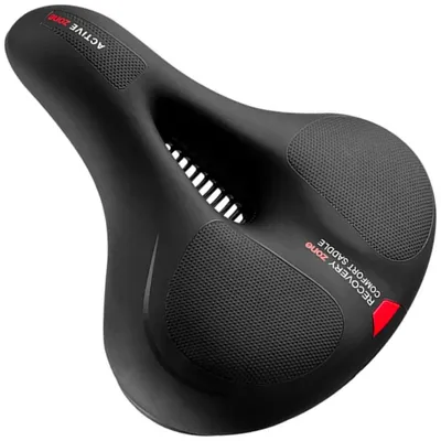 Immagine prodotto di Rockbros Sella per bicicletta Sella ergonomica Sella per bicicletta impermeabile Nero-Rosso