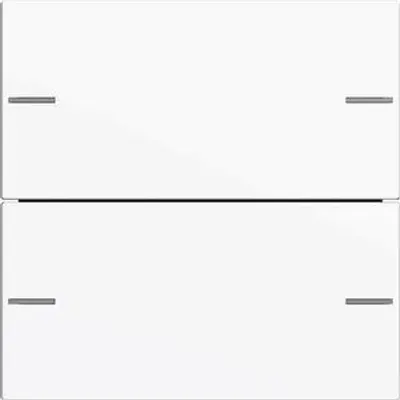 Produktbild von GIRA 575203 Wippenset 2fach Tastsensor4 System 55 Reinweiß glänzend