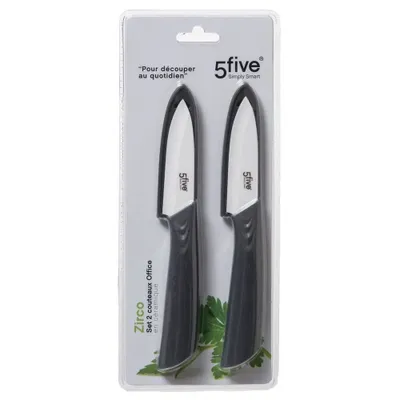 Produktbild von 2 spickmesser "zirco" klinge 7,7cm aus keramik - 5 five simply smart