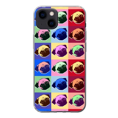 Obrázok produktu pre Kryt mobilného telefónu pre Apple iPhone 13 Vzory - Pes - Mops - Chlapci - Dievčatá - Deti - Deti Silikónové mäkké puzdro