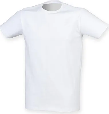 Immagine prodotto di SF Men SF121 | Uomo Feel Good Stretch T / Moderno, taglio lungo - Colore: Bianco - Taglia: XXL