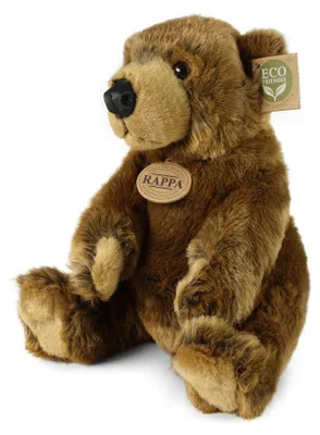 Image de Ours en peluche brun de 25 cm, respectueux de l'environnement