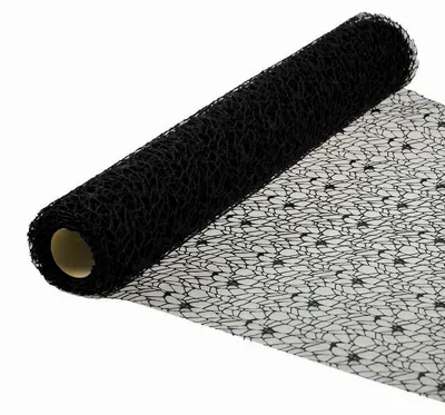 Tischband in Netzoptik 4,5x0,5m schwarz