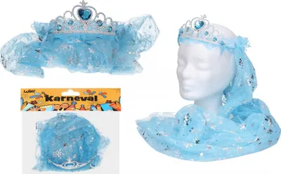 Obrázek produktu pro Set karneval - čelenka se závojem modrá