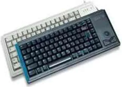 Produktbild von CHERRY G84-4400 TRACKBALL Kabelgebundene Tastatur, USB, Hell Grau (QWERTZ - DE), Volle Größe (100%), Kabelgebunden, USB, QWERTZ, Grau