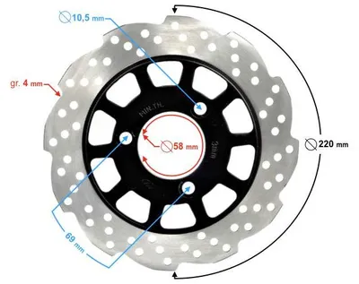 Produktbild von Hintere Bremsscheibe für B-Max-Roller