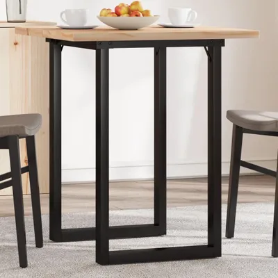 Produktbild von Möbel Esstisch O-Gestell 70x70x75,5 cm Massivholz Kiefer & Stahl - Esstische &41357