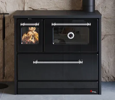 Produktbild von Küchenofen Holzherd 701-G Omega schwarz, rechte Version - 9,18 kW