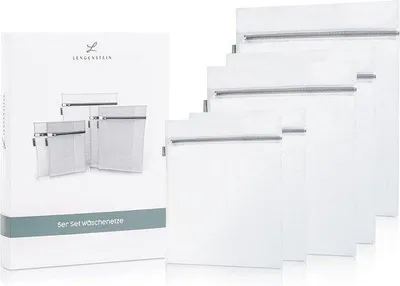 Productafbeelding van Set van 5 Wasnetten voor Wasmachine - Rits Waszakken voor Ondergoed, Sokken, Truien en Jassen