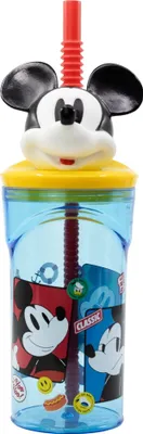 Zdjęcie produktu dla Flaszka Ze Słomką 3D 360 Ml Mickey Mouse Maxhome