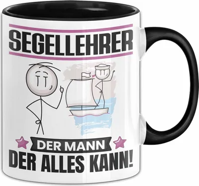 Produktbild von Segellehrer Tasse Geschenk für Segellehrer Der Mann Der Alles Kann Geschenkidee zum Geburtstag (Schwarz)