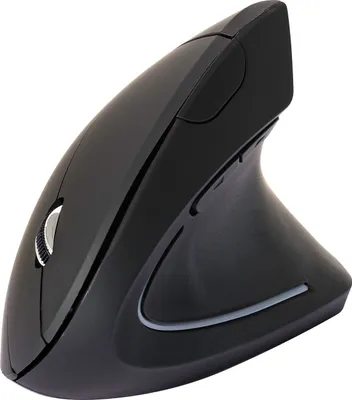 Image de Q-CONNECT KF10714 Souris ergonomique noire sans fil