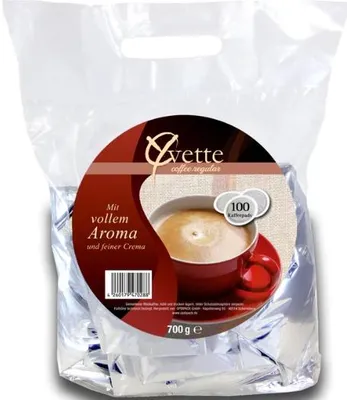 Produktbild von Yvette Kaffeepads Regular 100 Stück