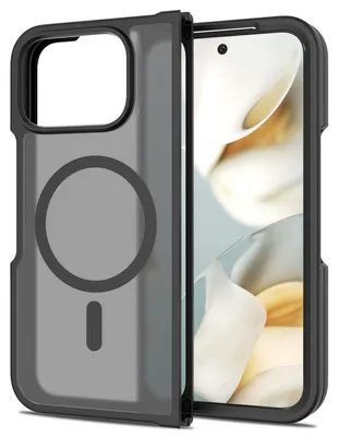 Image de Pour Google Pixel 10 Pro Fold Skin Feel MagSafe TPU Hybrid Housse de protection noire