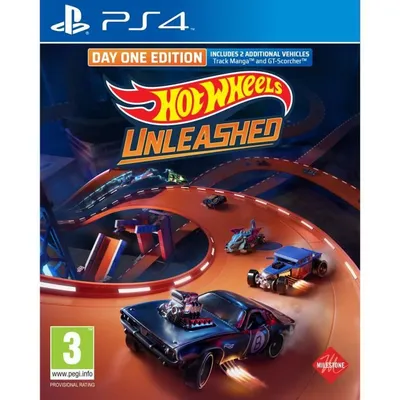Produktbild von Milestone Srl Hot Wheels Unleashed - Day One Edition, PlayStation 4, Multiplayer-Modus, RP (Rating Pending), Physische Medien