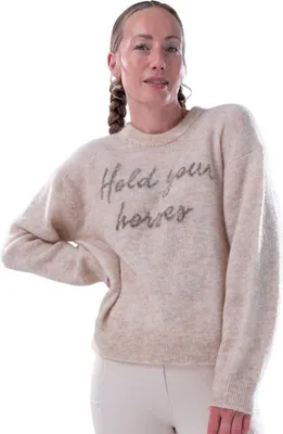 Obrázok produktu pre PS of Sweden Dámsky pulóver Citácia Mohérový svetr Holiday 2024 Strickpullover Béžový melanž XL