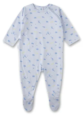Produktbild von Sanetta Baby-Strampler hellblau Tiere 98