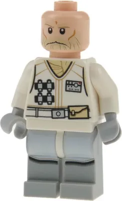 Produktbild von 1x Lego Minifigur Star Wars Hoth Rebel Trooper Uniform Bart beige 75146 sw0765