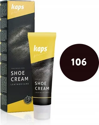 Obrázek produktu pro Kaps krém na boty na mazání a ošetřování obuvi - barva: tmavě hnědá 75 ml (106)