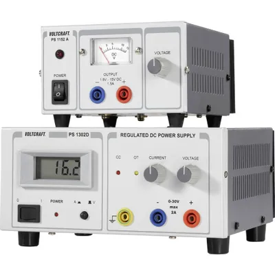 Immagine prodotto di Voltcraft Labornetzgerät, einstellbar PS-1302 D 0 - 30 V/DC 0 - 2 A 60 W 1 x (PS-1302 D)