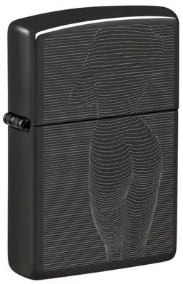 Obrázek produktu pro Zapalova? Zippo s motivem ženy Ebony Photo Image v?truodolný High Polish Black