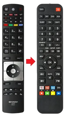 Produktbild von Fernbedienung passend für TELEFUNKEN B32F545B | B39F545B | B40F546B