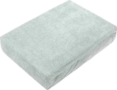 Produktbild von Frottee Spannbettlaken Premium 60x120 - 70x140 cm silber Kinder Baby Bett