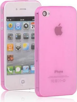 Produktbild von Schutzhülle Case TPU für Handy iPhone 4 / 4s Pink / Transparent