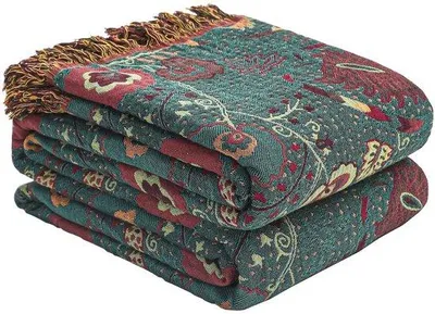 Produktbild von Unyqoos® Doppelseitige Musselin-Tagesdecke aus 100% Baumwolle, 150 x 200 cm – atmungsaktiv, waschbar bis 30 °C, 5 cm Zierkante