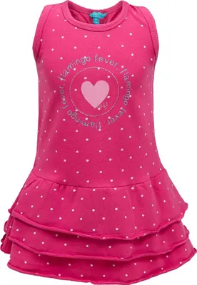 Immagine prodotto di Abito a cuore rosa senza maniche per bambina, Lief