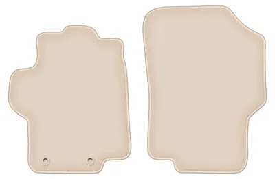 Produktbild von DURBAN Beige Velours-Fußmatten vorne für Peugeot 1007 Minivan (2004-2009)