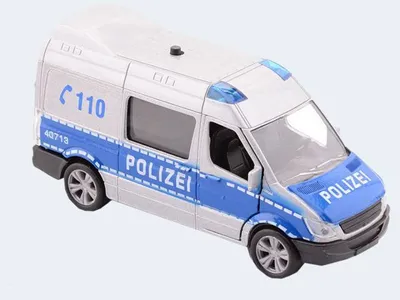 Produktbild von Deutsch Polizei-Bus mit Licht und Ton 11.5cm
