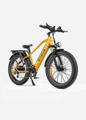 Produktbild von ENGWE E26 High-Step E-Bike 250 W, 48 V 16 Ah Akku, 768 Wh, 140 km Reichweite, 26 x 4,0 Zoll Fat Tires, Vollfederung, hydraulische Scheibenbrem,Gelb