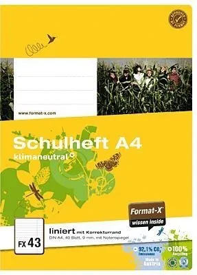 Produktbild von URSUS Heft A4 40BL lin + KR OE43     *
