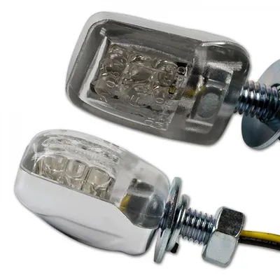 Obrázek produktu pro Indikátor LED Nano, chrom, čiré sklo, M6