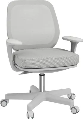 Image de Chaise de bureau, chaise de bureau ergonomique avec fonction pivotante, réglable en hauteur 55 x 48 x 82,5-94,5 cm Gris