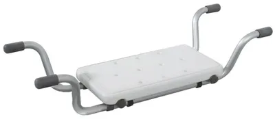 Image de Tabouret de baignoire blanc - Antidérapant - 41,2 x 22,3 cm - Charge maximale 100 kg