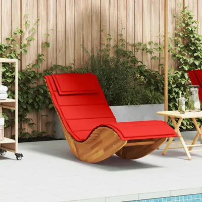Produktbild von Design Schaukel-Sonnenliege mit Auflage Massivholz Akazie 2025NEU5063178