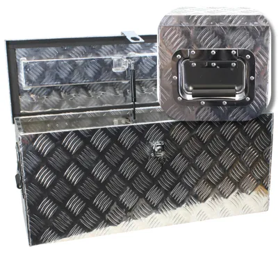 Produktbild von Aluminium Alu Transportkiste Kiste Transportbox abschließbar 73 x 24 x 32 cm