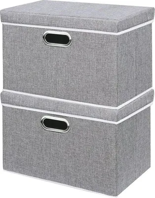 Produktbild von Klapbare Linnenbox - Stoffen Opbergschrank für Handtücher und Kleidung - 45x30x30cm